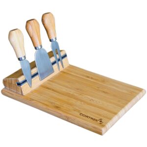 Bamboo Cheese Board & Knives